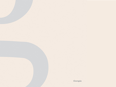 Georgia Specimen design minimal typography ui