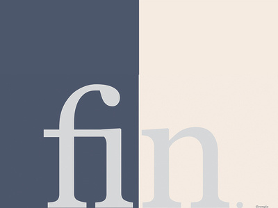 Georgia Book Specimen ui georgia design typography