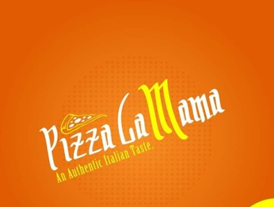 Pizza LA Mama design illustration logo vector
