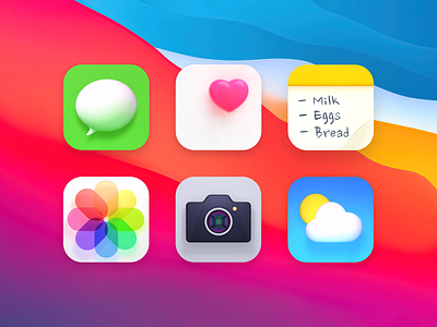 iOS 14 3D icons