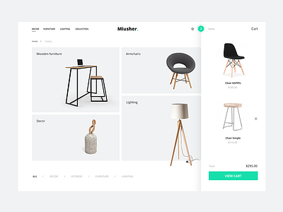 furniture website design