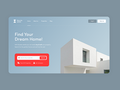 Blue Sky Estate Landing Page