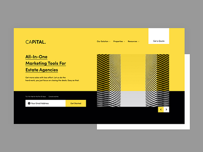 CAPITAL. landing page design