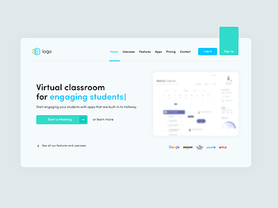 virtual classroom hero section