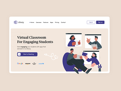 virtual classroom hero section #3