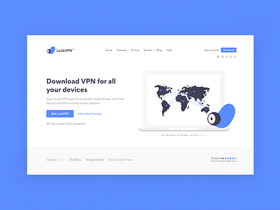 LockVPN landing page