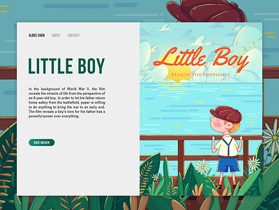 little boy branding design illustration web