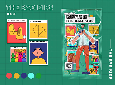 the bad kids 03 branding design flat illustration vector
