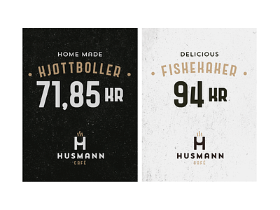 Husmann Café, Meals price tags cafe card dishes food meals price tag