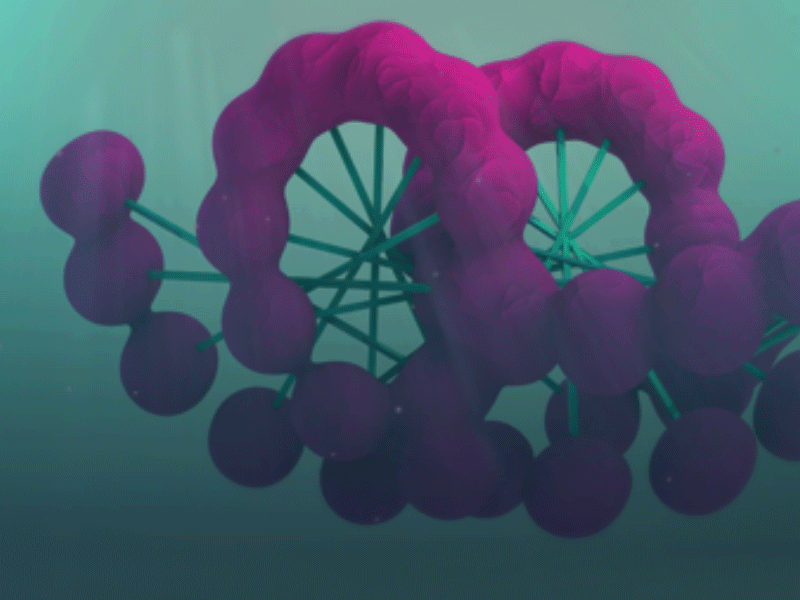 Biomimicry 3d after effects cinema 4d gif loop octopus organic swim