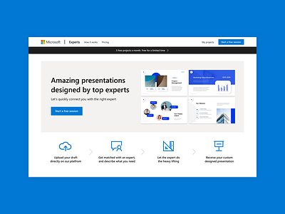 Microsoft Experts call to action clean design design concept design system fluent design system how it works landing page microsoft minimal design modern design steps ui design visual design web design webdesign