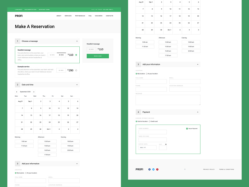 Bootstrap Booking Template designs, themes, templates and downloadable