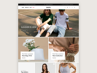 eCommerce Homepage Design