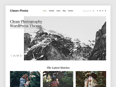 Clean Photo - Photography Portfolio WordPress Theme