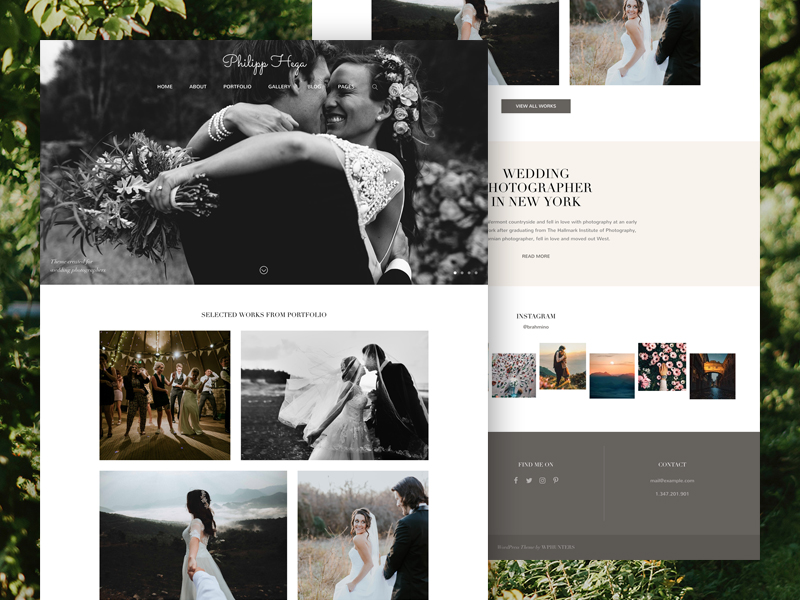 PH - Wedding Photography Theme by Dima Cebanas on Dribbble