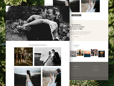 PH - Wedding Photography Theme clean minimal photographer photography portfolio showcase theme typography website wedding wordpress