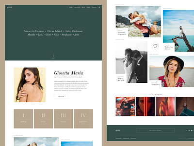 Asra - Exclusive Photography WordPress Theme footer gallery layout hover slider minimal modern photography portfolio portfolio theme typography wordpress wordpress design wordpress photography theme wordpress theme wphunters
