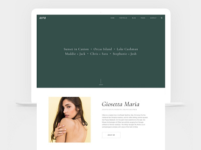Asra - Responsive Photography WordPress Theme footer gallery layout hover slider minimal modern photography portfolio portfolio theme typography wordpress wordpress design wordpress photography theme wordpress theme wphunters