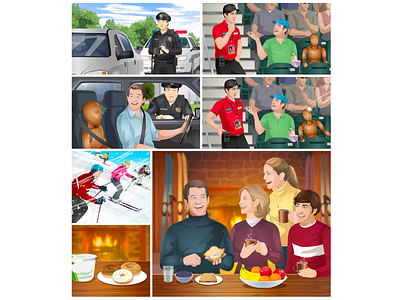 storyboards 5 advertising illustration illustration vector storyboard storyboarding storyboards vector