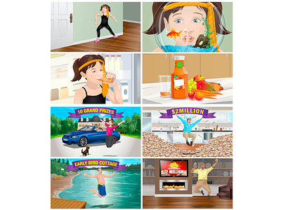 storyboards 7 advertising commercial food illustration illustration vector kids storyboard storyboarding storyboards vector