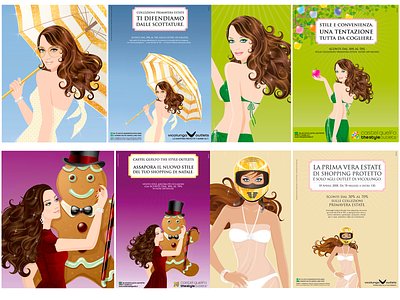 illustration 4 advertising billboards design fashion illustration illustration illustration vector italy poster vector