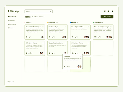 Task Manager Dashboard Concept admin branding concept dashboard dashboard design dashboard ui dragdrop dribbble task manager tasks ui web website