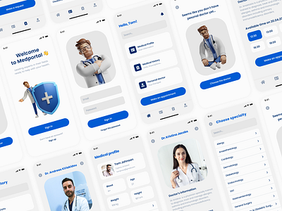 Medical portal app concept app app deaign concept design dribbble figma medical mobile mobile app ui