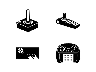 Atari Icons 2600 5200 7800 atari console controller games icons jaguar