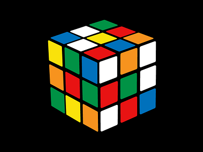 Rubik's Cube cube illustrator puzzle rubiks cube rubix vector