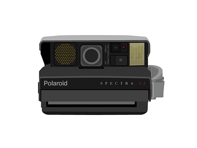 Polaroid Spectra SE camera illustrator polaroid retro spectra vector vector art