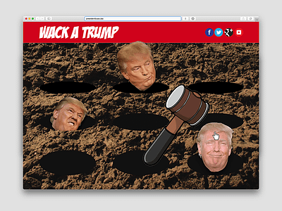 Wack-A-Trump bad ui friday ui political ui ui design
