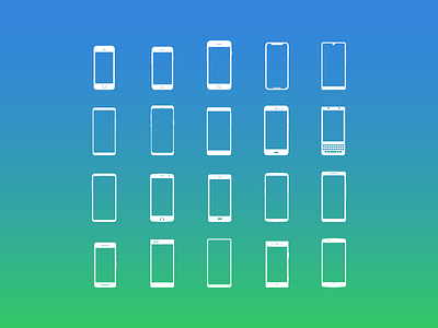 Smartphone Icons android apple flat google icon icons ios phones smartphones ui ux vector