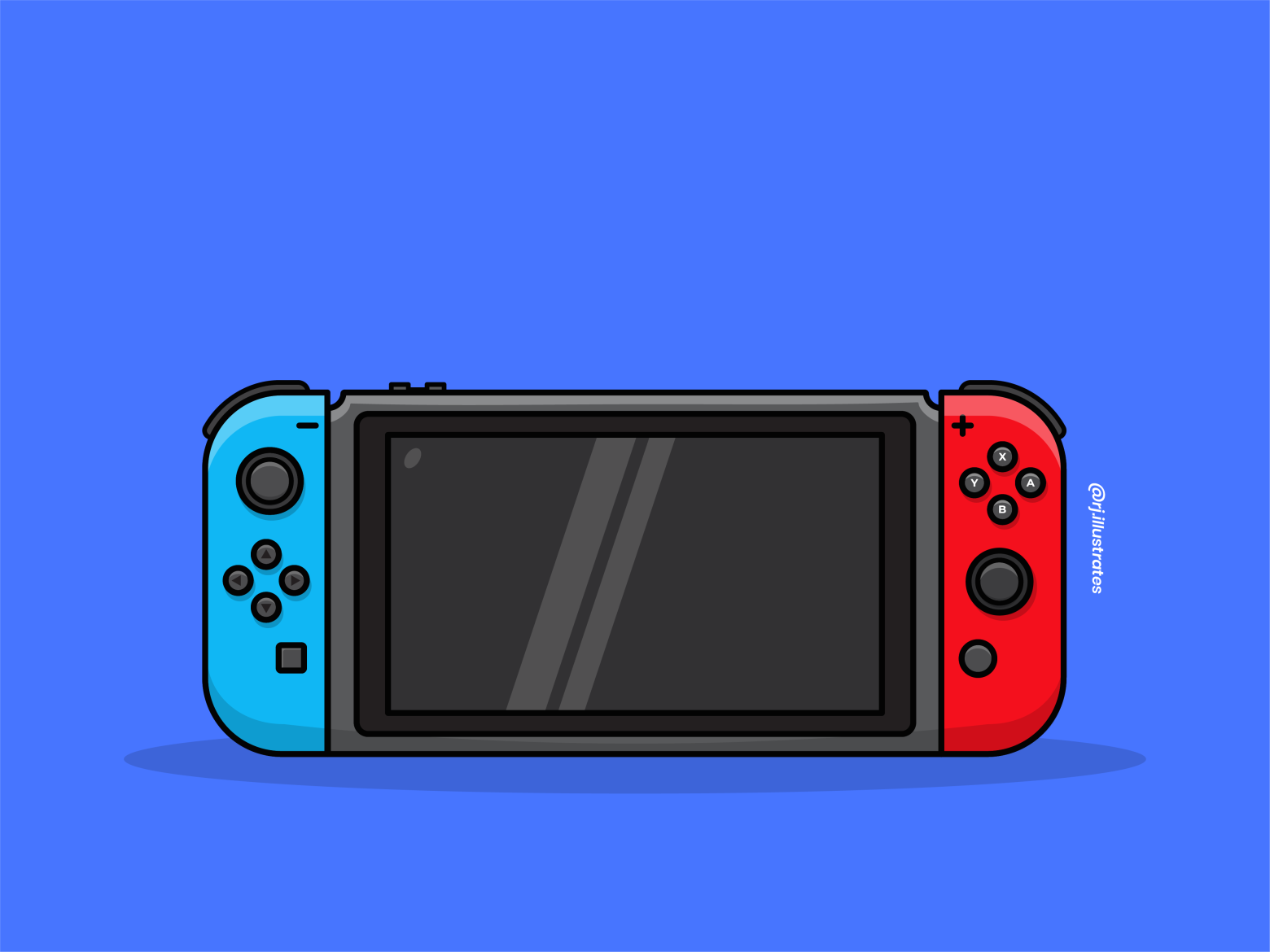 kubiske Samme Beroligende middel Nintendo switch illustration by Ronak Jadhavrao on Dribbble