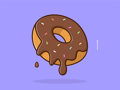 Donut adobe illustrator artwork design designer donut flatdesign flatdesigns food illustration graphicdesign illustrator vector vectorart