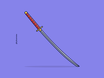 Katana 2d adobe illustrator design designer digitalart flatdesign illustration illustration design japanese katana ninja samurai sword swordsman vector vector illustration vectorart warrior