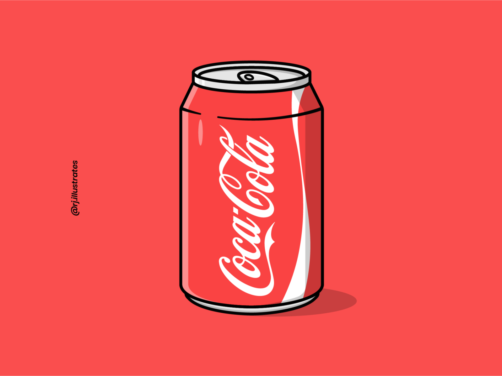 Drawing Coca Cola Zero empty bottle :: Behance