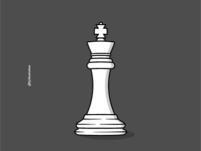 King adobe illustrator art artwork board game characterdesign chess chess piece chessboard designer digitalart drawing flat flatdesign graphicdesign illustration king vector vectorart