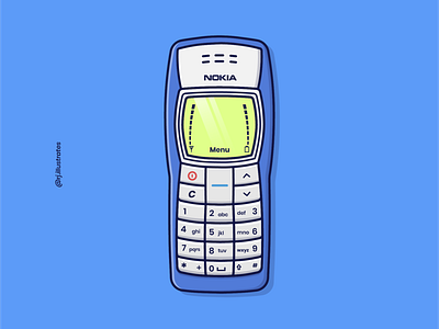 Nokia 1100 adobe illustrator art classic design designer digital illustration digitalart drawing flatdesign graphicdesign illustration nokia old phone vector vectorart vintage