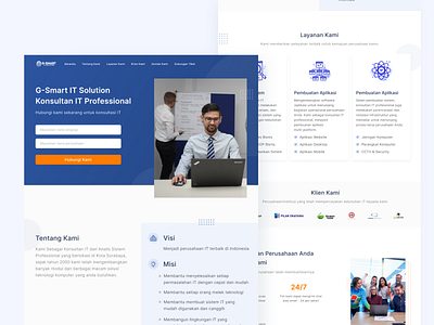 #Redesign Landing Page IT Consultant Company