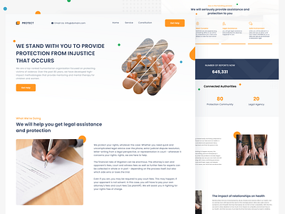 Social Startup Landingpage Concept