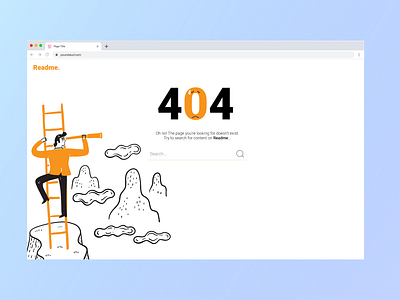 DailyUI : 008 - 404 page not found