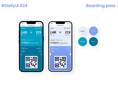 Daily UI :: 024 - Boarding pass