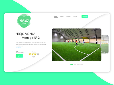 REJO project adobe xd design football project prototype ux web