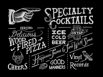 The Love Song Bar Mural chalk art chalk lettering chalkboard hand lettering illustration illustrator lettering mural mural design muralart muralist murals rendering vintage vintage badge vintage design vintage font