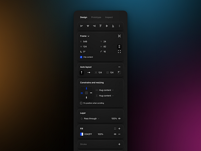 Figma Design Panel