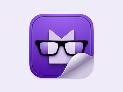 BookMate App Icon Redesign 3d app bigus book fake 3d glass ios icon macos icon skeuomorphism ui icon ux icon