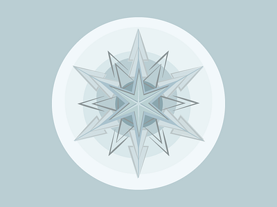 Starflake illustration snowflake star winter