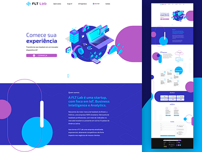 FLT LAB - Landing Page design interface interfacedesign interfaces ui ux web web design