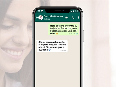 Whatsapp - Findoctor app chat design illustrator whatsapp