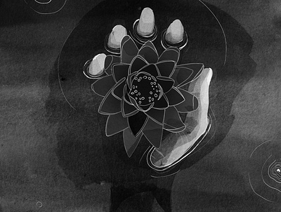 Illustration #1 art digital flower hand illustration ink photoshop